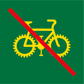 Picto vélo interdit