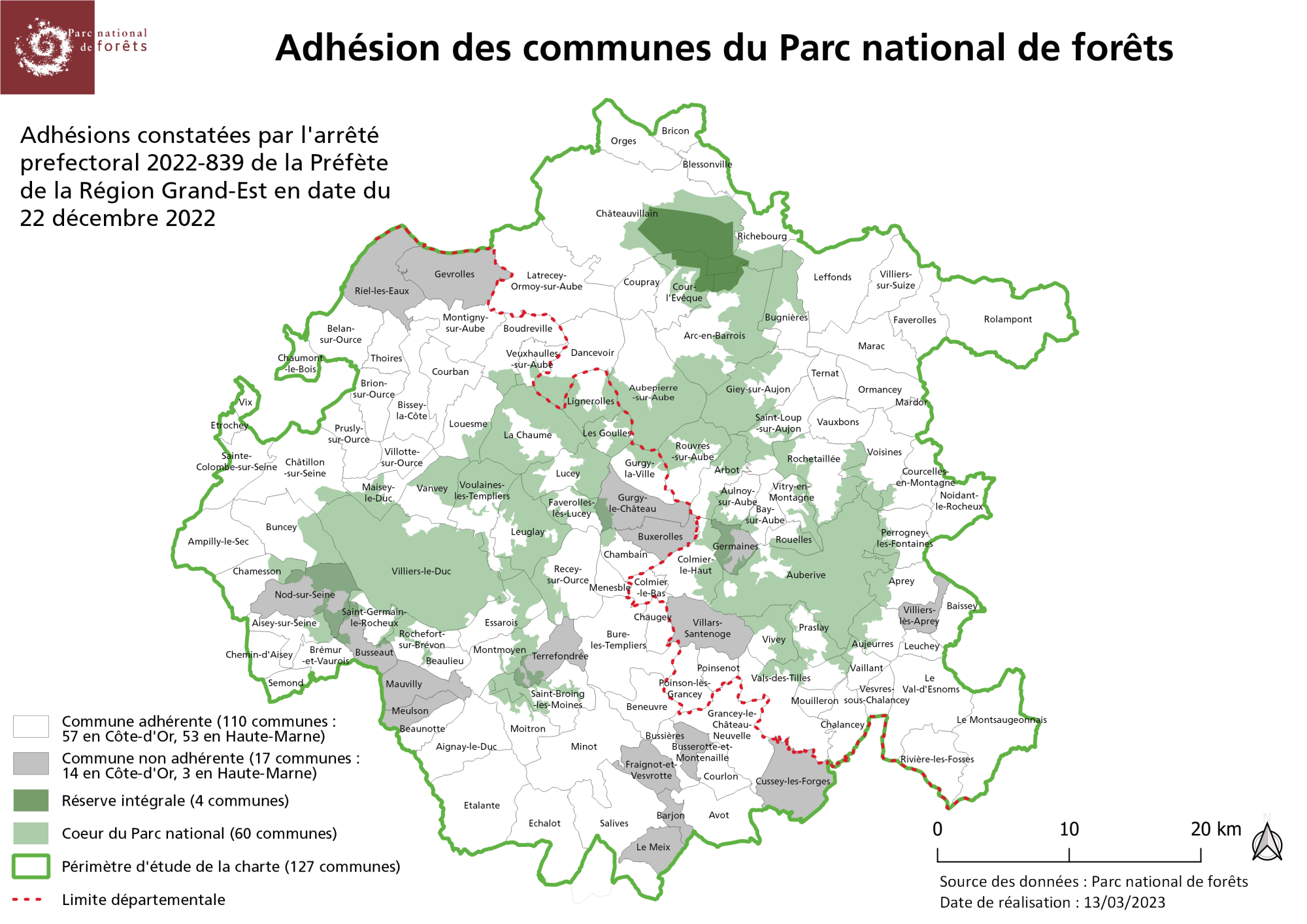 carte communes adhérentes