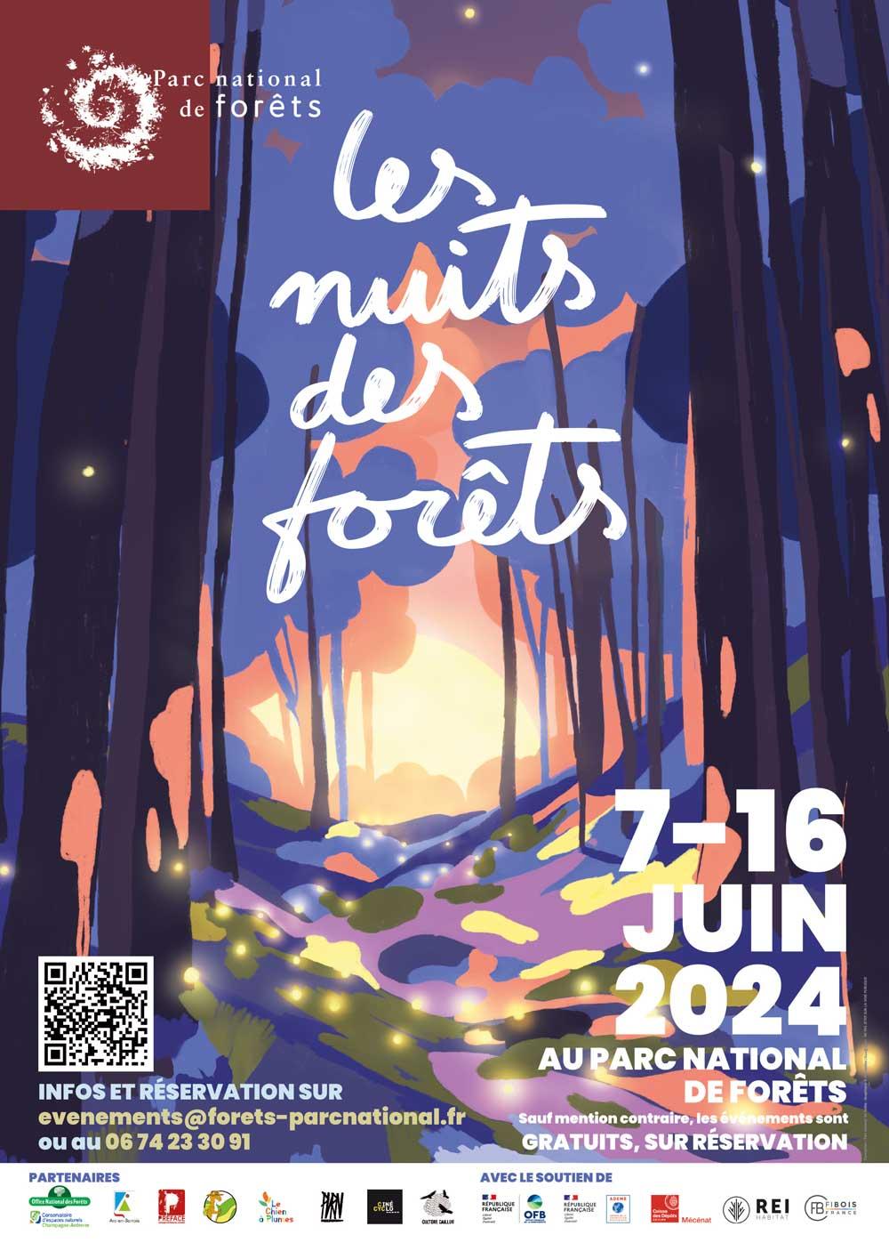 Affiche Nuits des forêts 2024